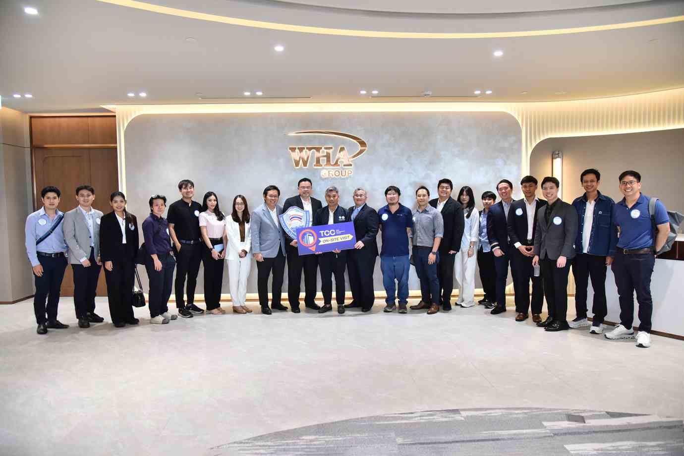 สมาชิกหอการค้าไทยและ SMEs เยี่ยมชม WHA Group เรียนรู้การสร้าง Business Ecosystem การใช้ AI และ Digital Transformation พร้อมแนวทาง ESG และ Net Zero เพื่อเพิ่มขีดความสามารถทางการแข่งขันอย่างยั่งยืน